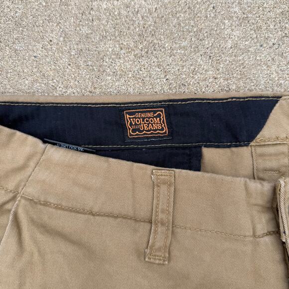 Volcom Facet Chino Pants - Men's Size 36 - Khaki Cotton - Picture 3 of 8